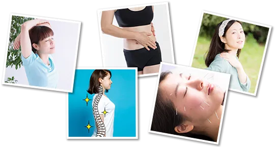 産後骨盤矯正やブライダルメニューも豊富！